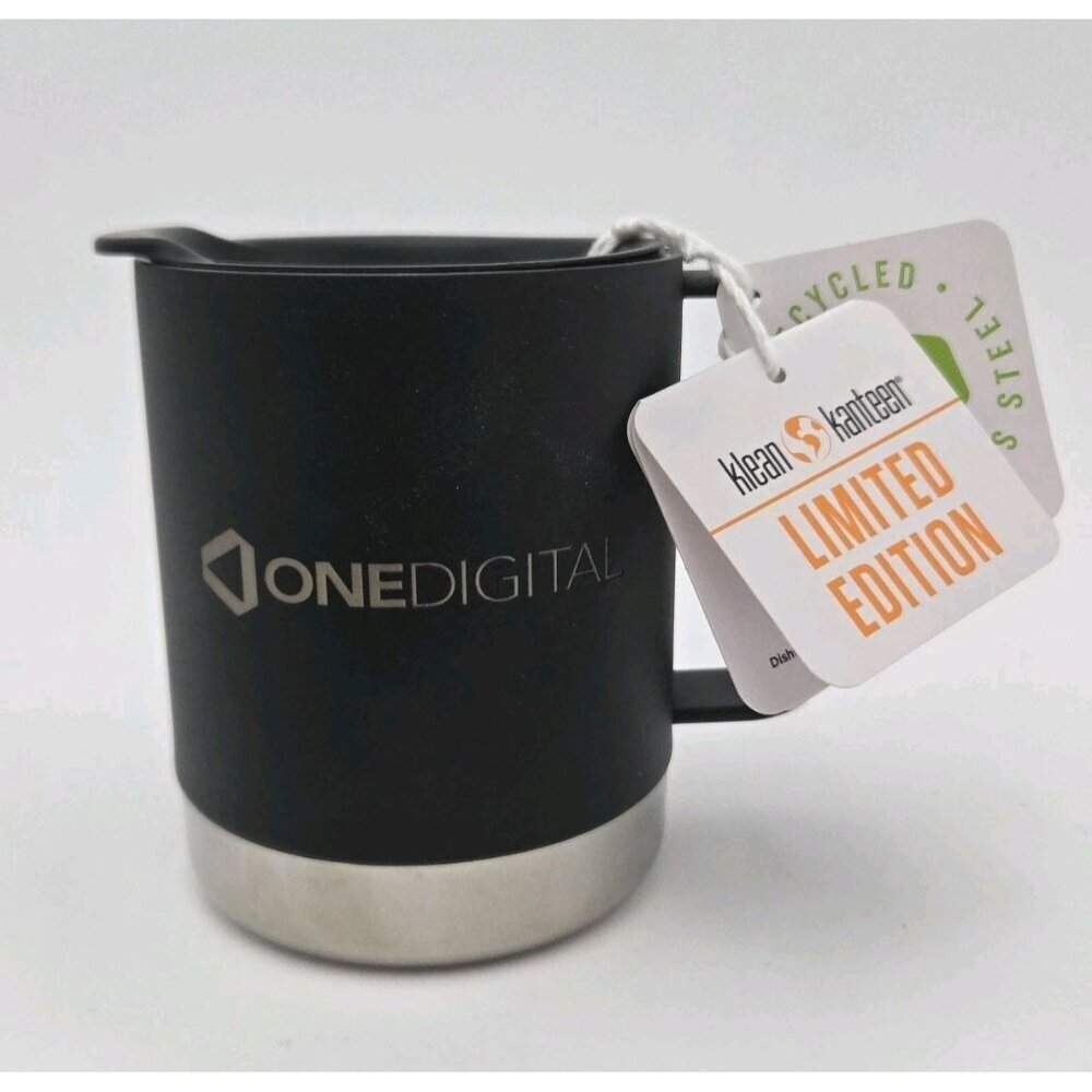 Klean Kanteen Camp Mug 12 Oz Navy Blue Limited Edition Climate Lock‎ One Digital